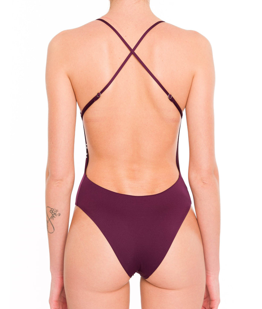 WINE PATMOS SWIMSUIT
