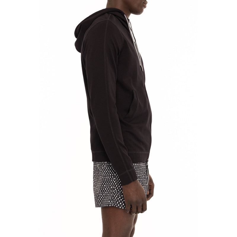 PUNTO MILANO COTTON ZIPPERED HOODIE