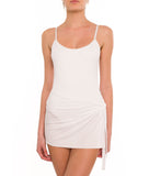 WHITE SHORT LYCRA WRAP
