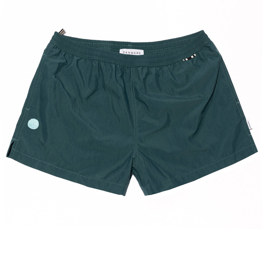 ELASTICATED BOXER WITH PALM TREE EMBROIDERY