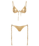 GOLD CIPRO BIKINI SET LAMINATED