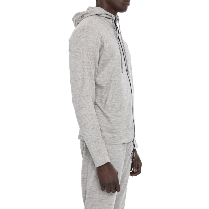 ZIPPERED HOODIE