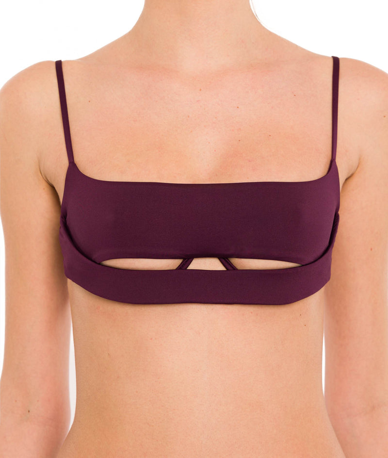 WINE CRETA TOP WITH MULTI-STRAP