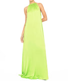 LONG HALTER DRESS