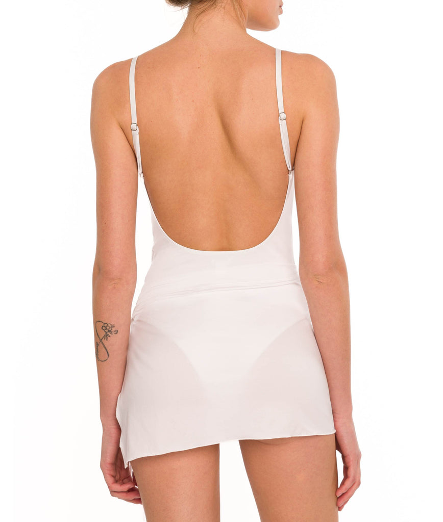 WHITE SHORT LYCRA WRAP