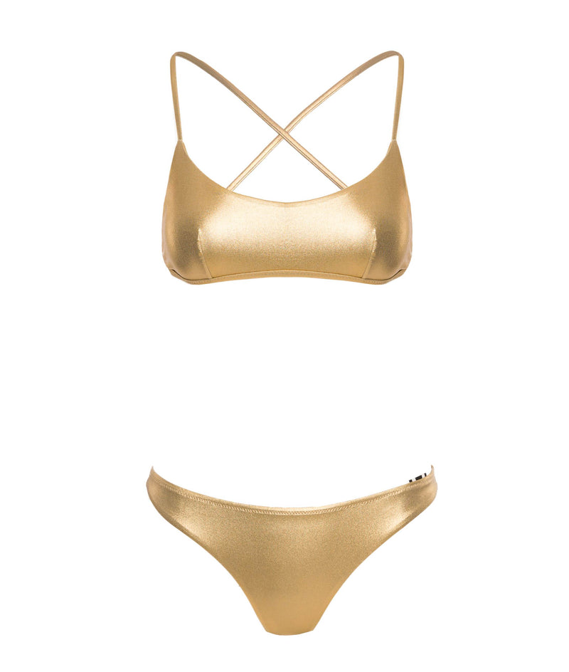 GOLD MALTA BIKINI BOTTOM LAMINATED