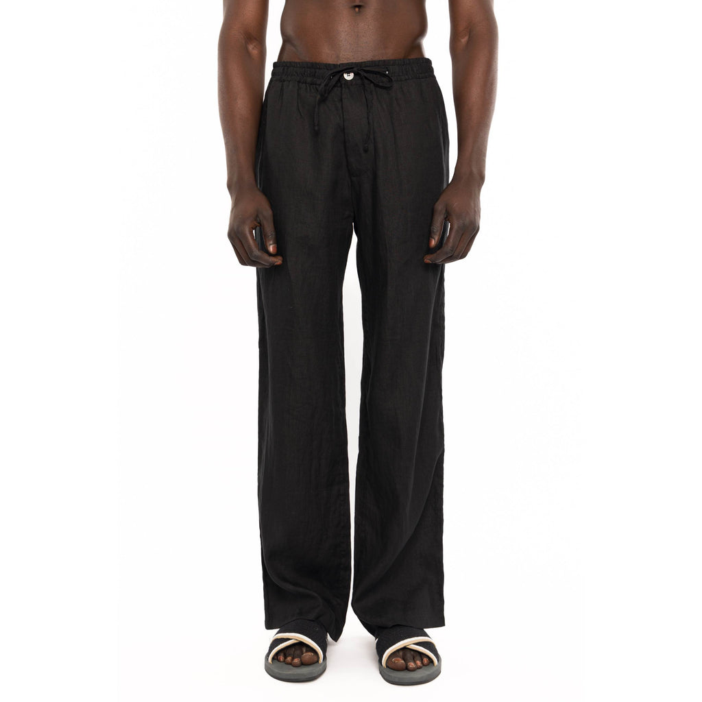 LINEN TROUSER WITH DRAWSTRING