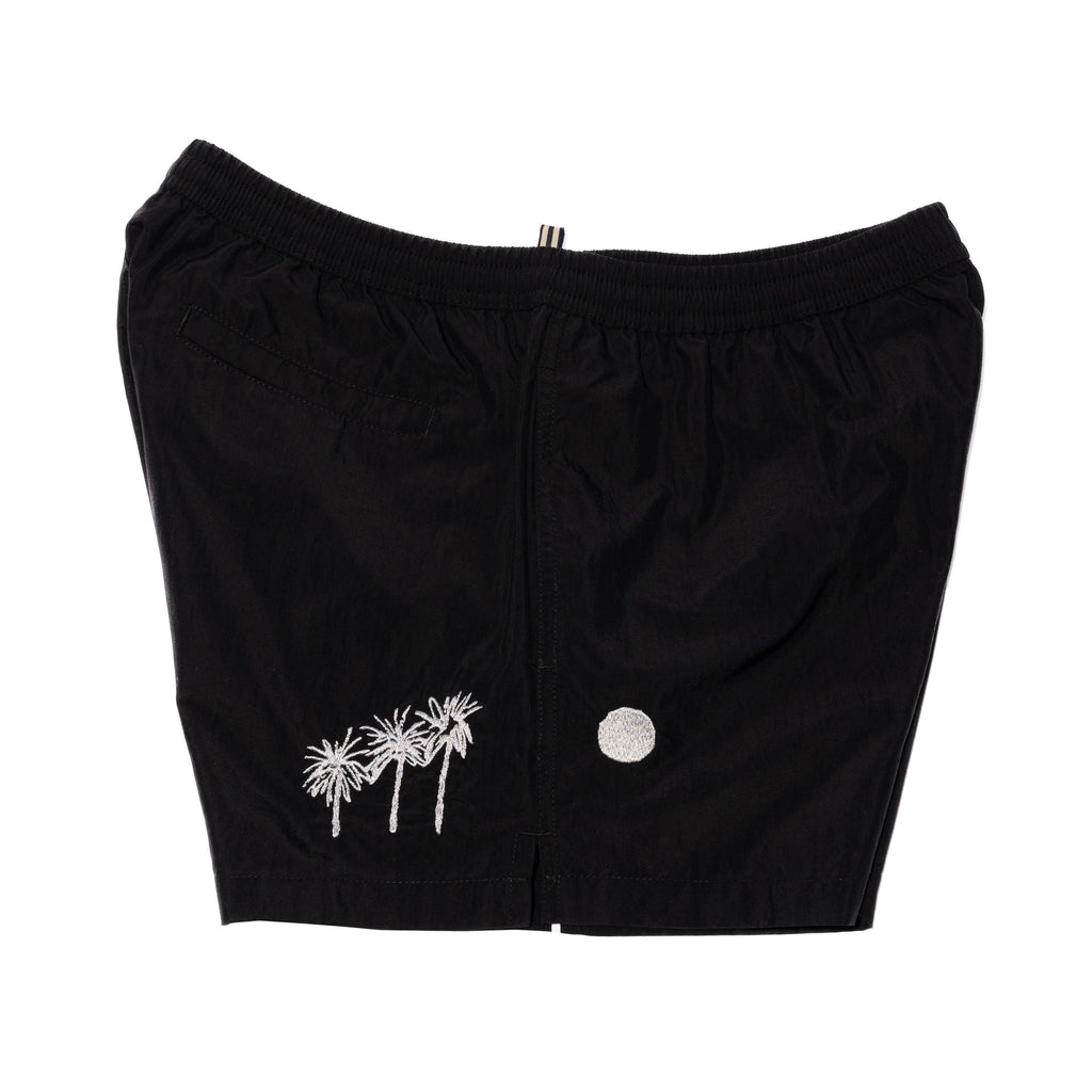 ELASTICATED BOXER WITH PALM TREE EMBROIDERY