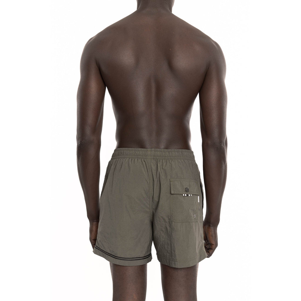 CLAY ELASTICATED SWIM SHORT