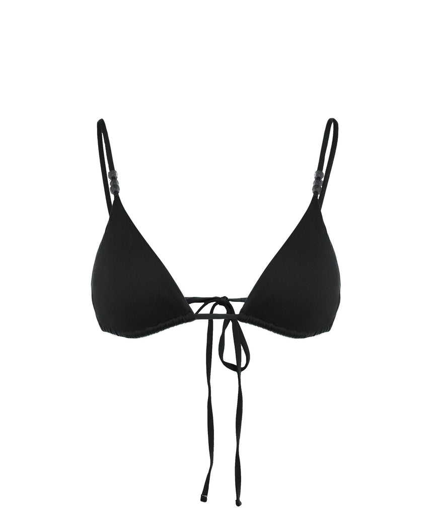 BLACK CIPRO TRIANGLE BIKINI TOP