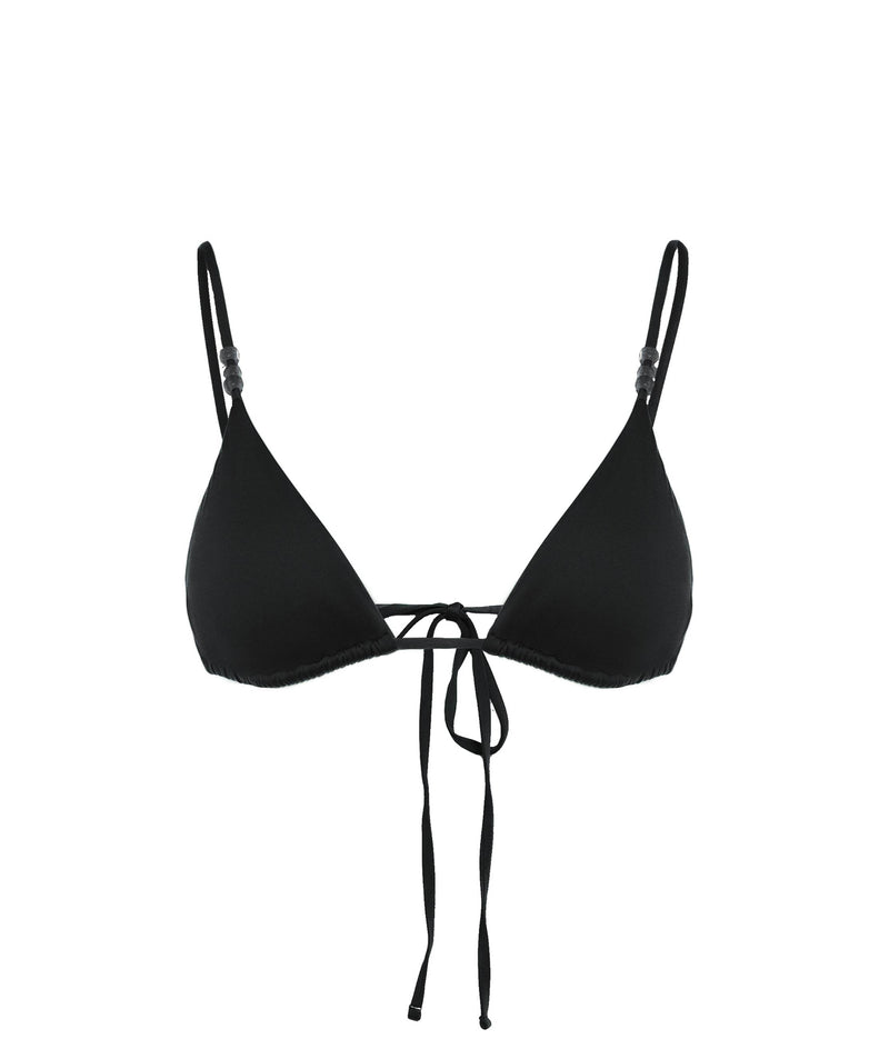 BLACK CIPRO TRIANGLE BIKINI TOP