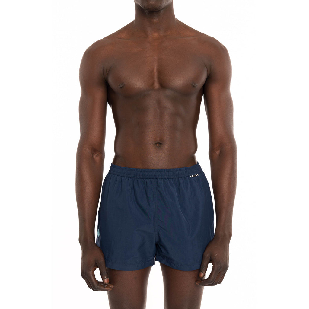 ELASTICATED BOXER WITH PALM TREE EMBROIDERY