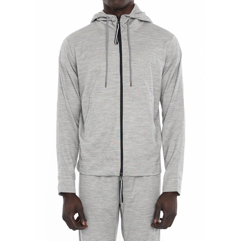 ZIPPERED HOODIE