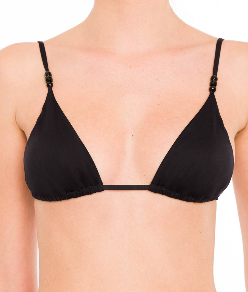 BLACK CIPRO TRIANGLE BIKINI TOP