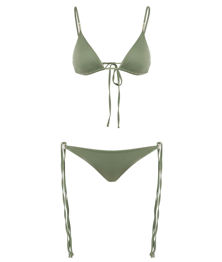 SAGE CIPRO BIKINI BOTTOM WITH DOUBLE STRAPS