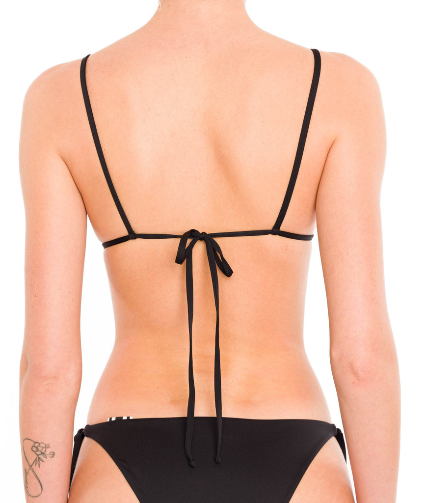 BLACK CIPRO TRIANGLE BIKINI TOP