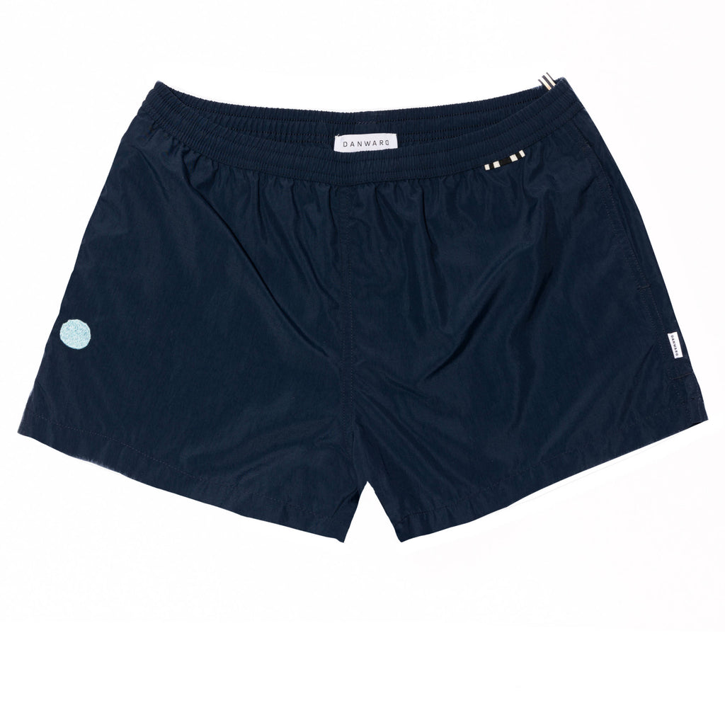 ELASTICATED BOXER WITH PALM TREE EMBROIDERY