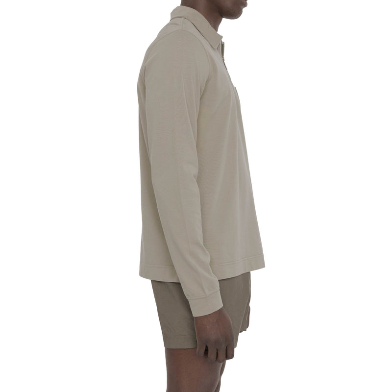 ZIPPERED OVER SHIRT - DOUBLE JERSEY