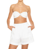 ELASTICATED SHORT WITH POCKETS