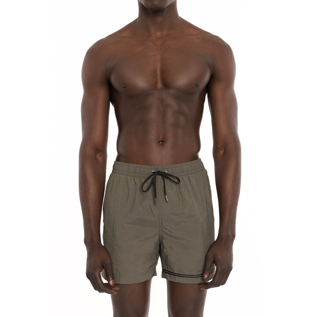 CLAY ELASTICATED SWIM SHORT