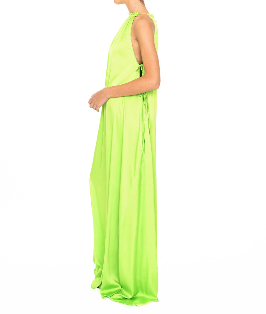 LONG HALTER DRESS