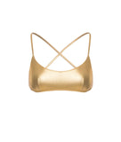 GOLD MALTA BIKINI TOP LAMINATED