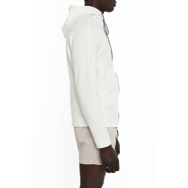 PUNTO MILANO COTTON ZIPPERED HOODIE