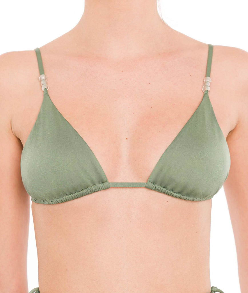 SAGE CIPRO TRIANGLE BIKINI TOP