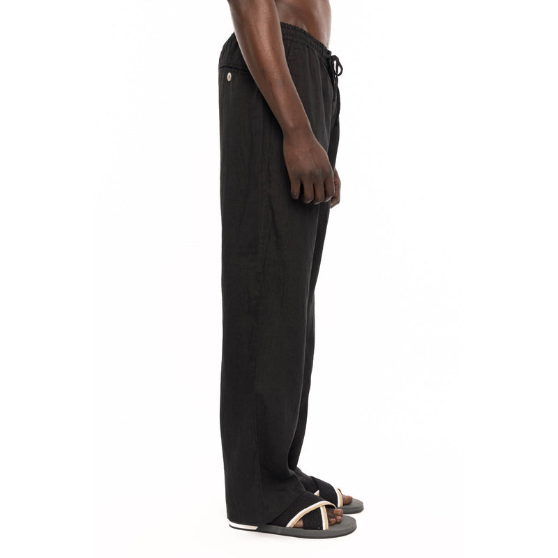 LINEN TROUSER WITH DRAWSTRING