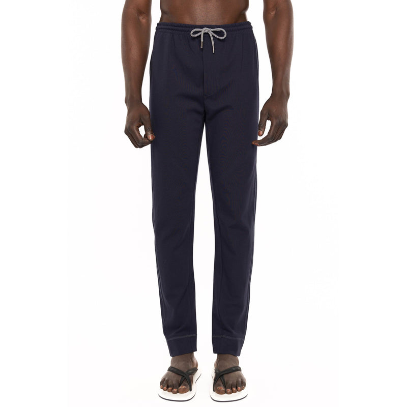 PUNTO MILANO COTTON DRAWSTRING SWEAT BOTTOM