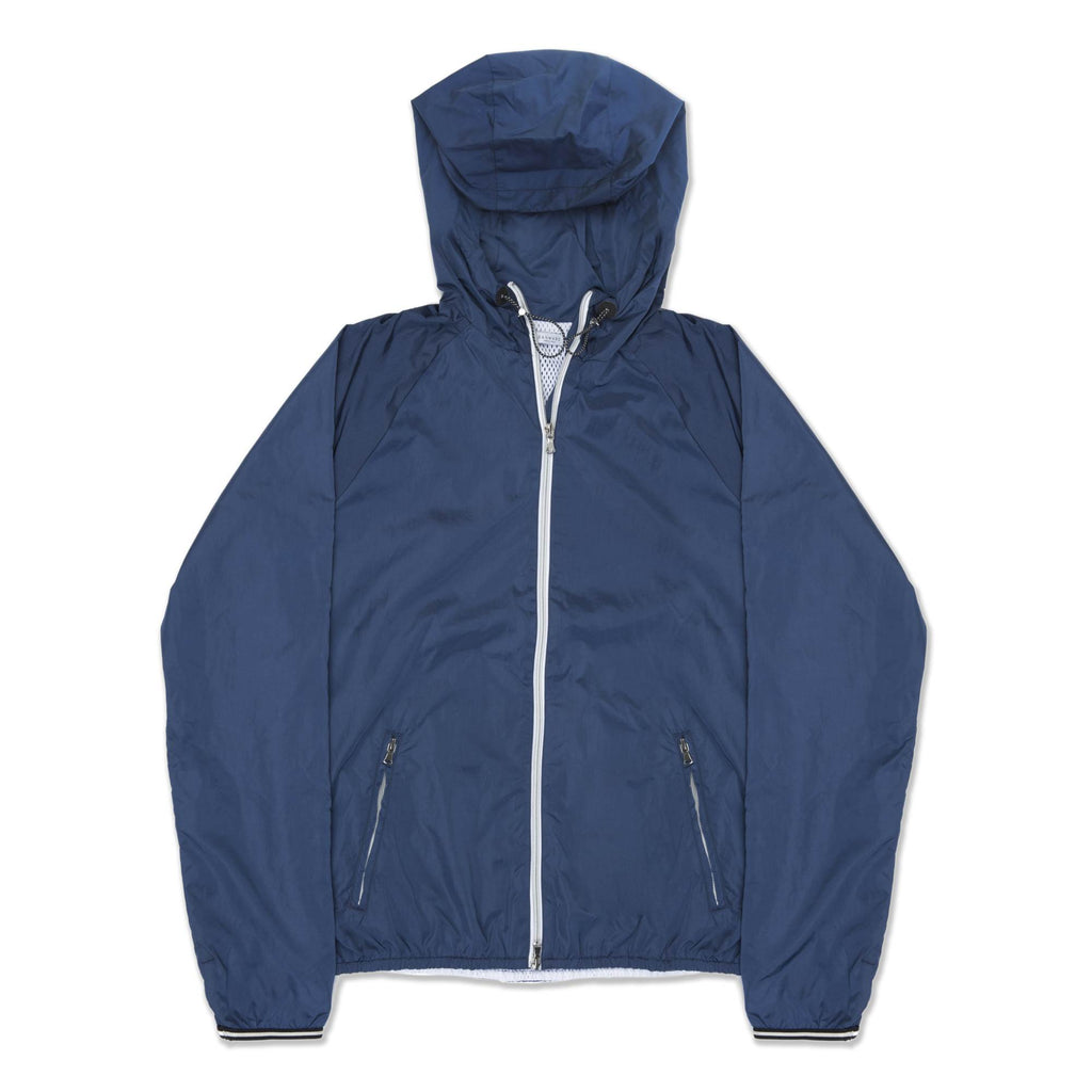 HOODED WIND BREAKER WITH RAGLAN SLEEVES