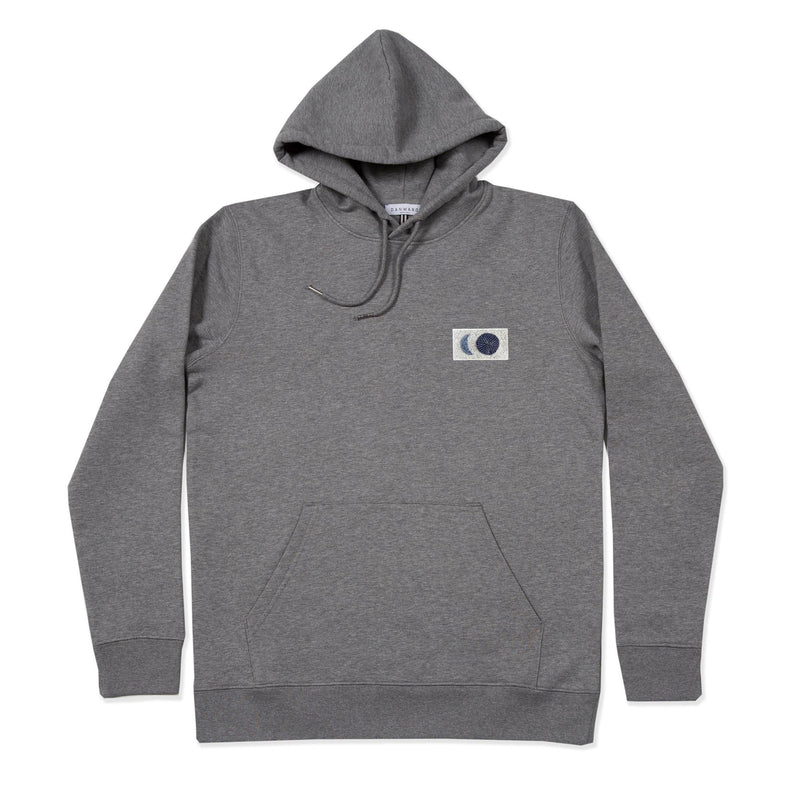 HOODED SWEATSHIRT WITH DOUBLE MOON EMBROIDERY