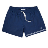 NAVY ELASTICATED SWIM SHORT