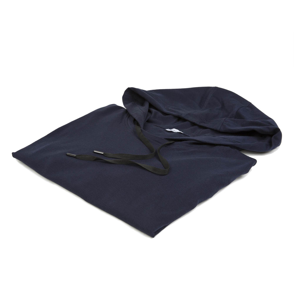COTTON JERSEY LONG SLEEVE TEE SHIRT WITH HOOD