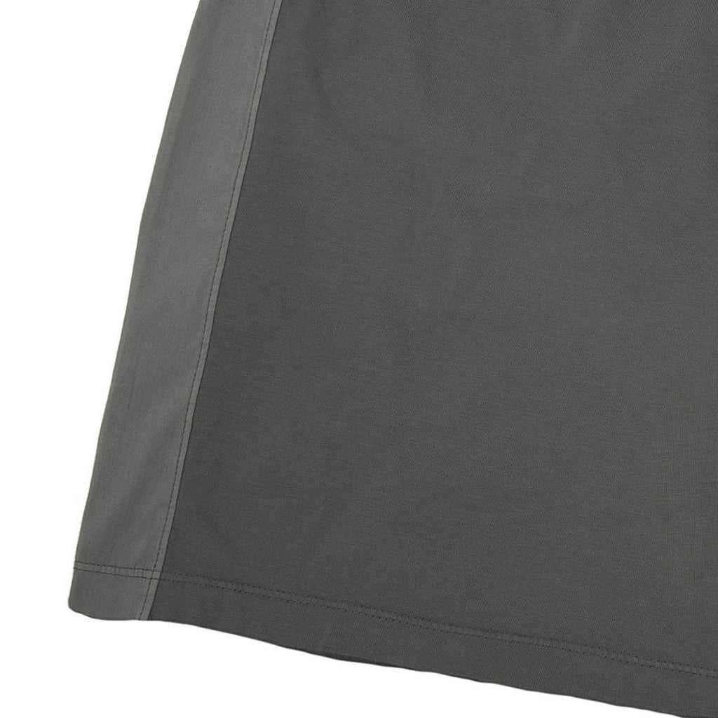 JERSEY-POPELINE GARMENT DYED DRAWSTRING SHORT