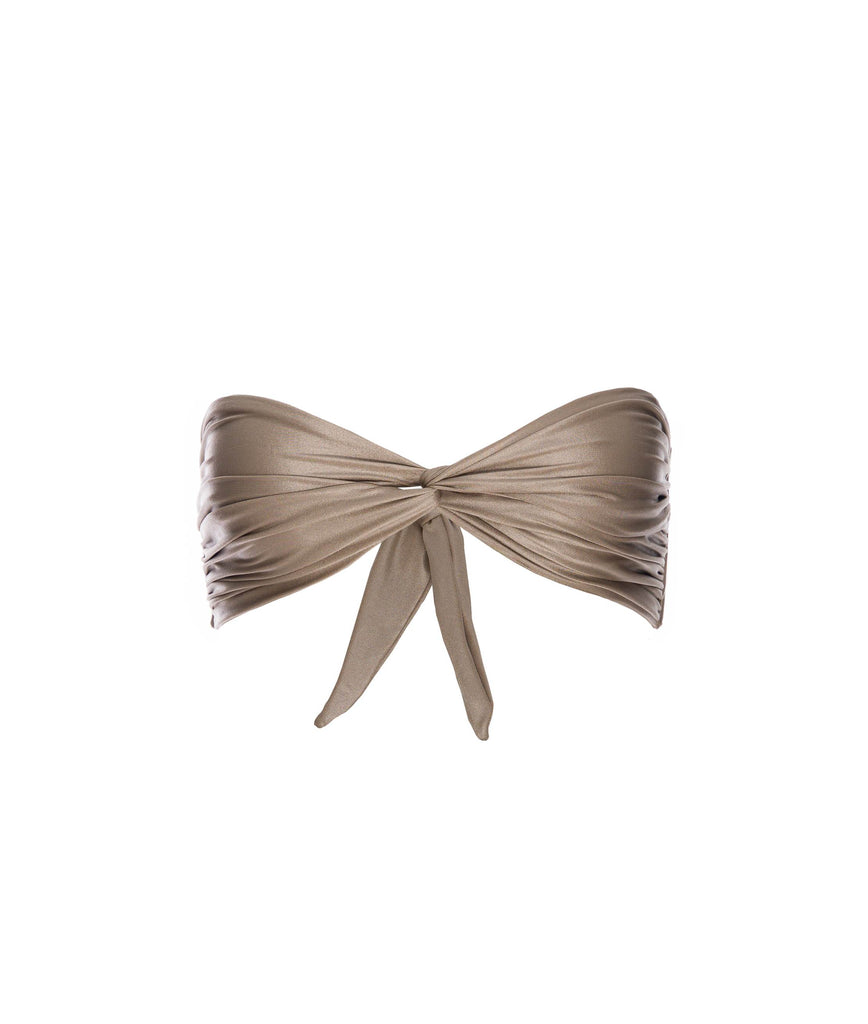 GOLD ISCHIA BANDEAU BIKINI TOP