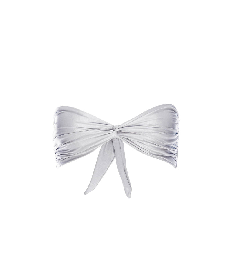SILVER ISCHIA BANDEAU BIKINI TOP