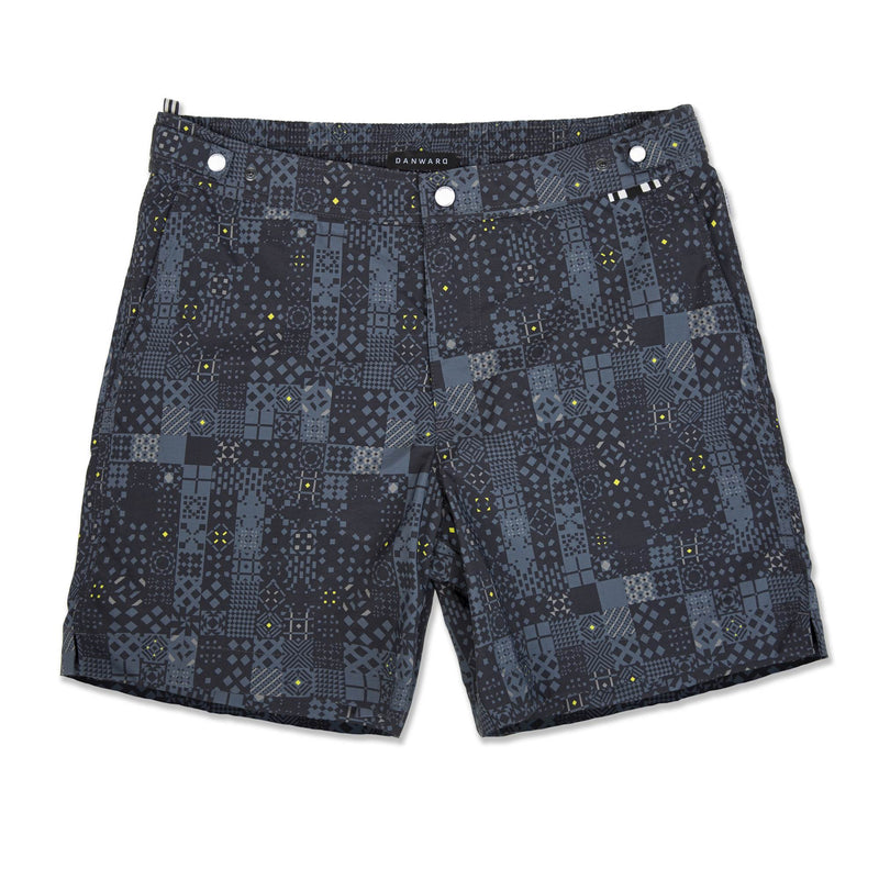 SLATE TAILORED MID-LENGTH SWIM SHORT