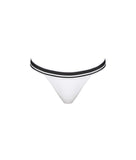 WHITE ZANTE ELASTICATED BIKINI BOTTOM