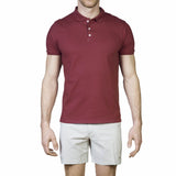 COTTON PIQUÉ POLO WITH RAW EDGE DETAIL