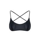 BLACK MALTA BIKINI TOP WITH CRISS-CROSS STRAPS