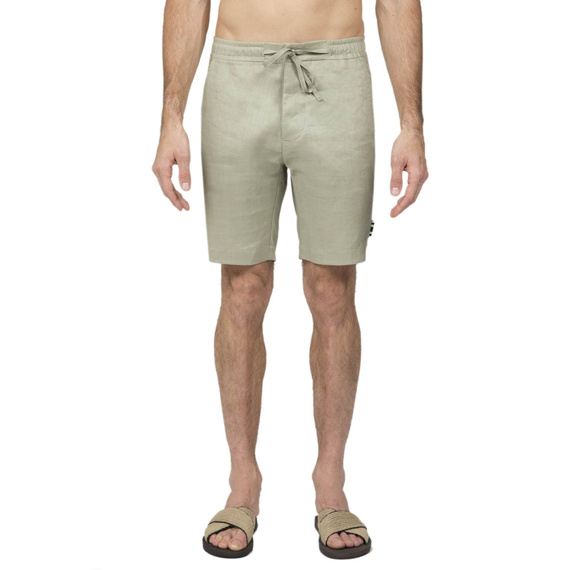 MINT ELASTICATED LINEN SHORT WITH DRAWSTRING