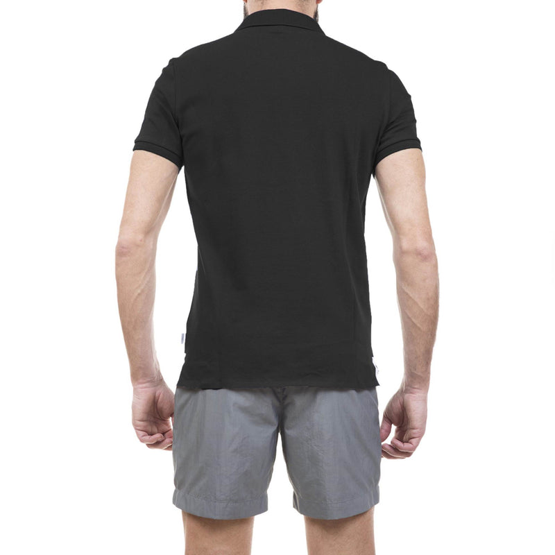 COTTON PIQUÉ POLO WITH RAW EDGE DETAIL