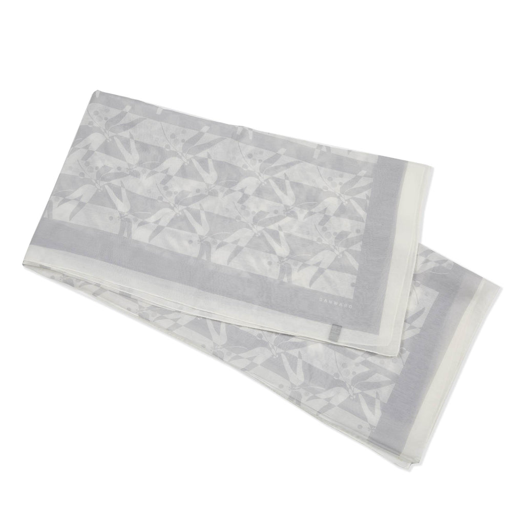COTTON SILK PAREO WITH JAPANESE DRAGONFLY PRINT