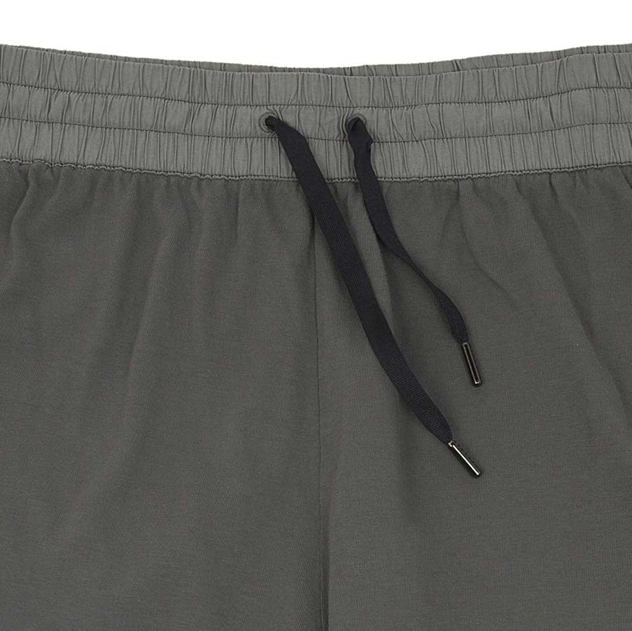 JERSEY-POPELINE GARMENT DYED DRAWSTRING SHORT