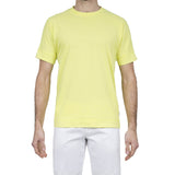 COTTON/LINEN JERSEY T-SHIRT WITH KIMONO STYLE SHORT SLEEVES