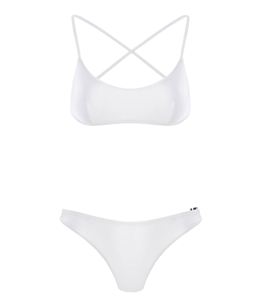 WHITE MALTA BIKINI BOTTOM