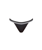 BLACK ZANTE ELASTICATED BIKINI BOTTOM