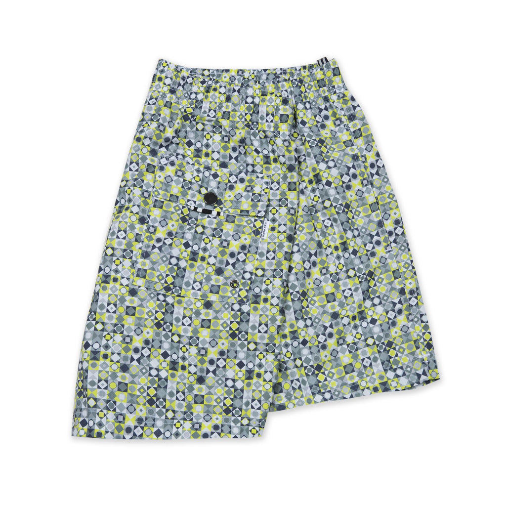 LEMON PRINT ELASTICATED MID-LENGTH SWIM SHORT