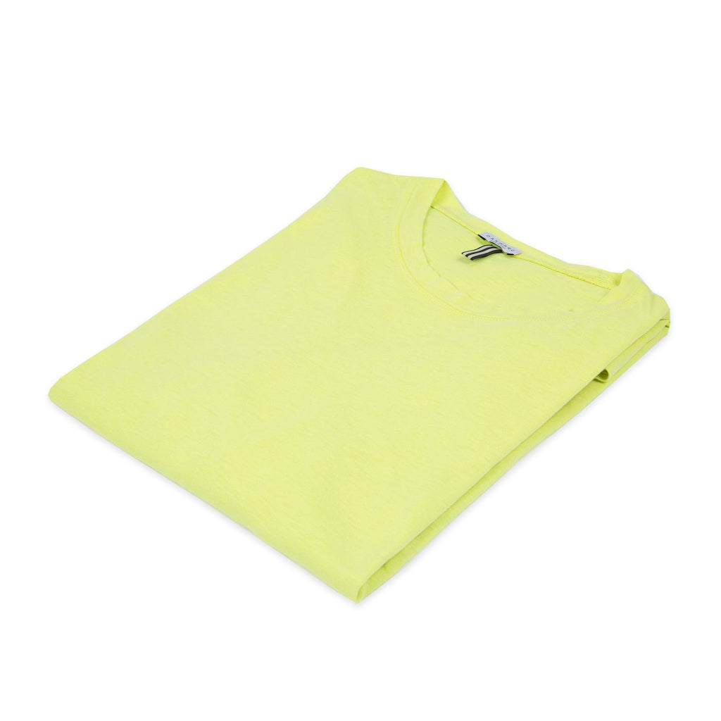 COTTON/LINEN JERSEY T-SHIRT WITH KIMONO STYLE SHORT SLEEVES